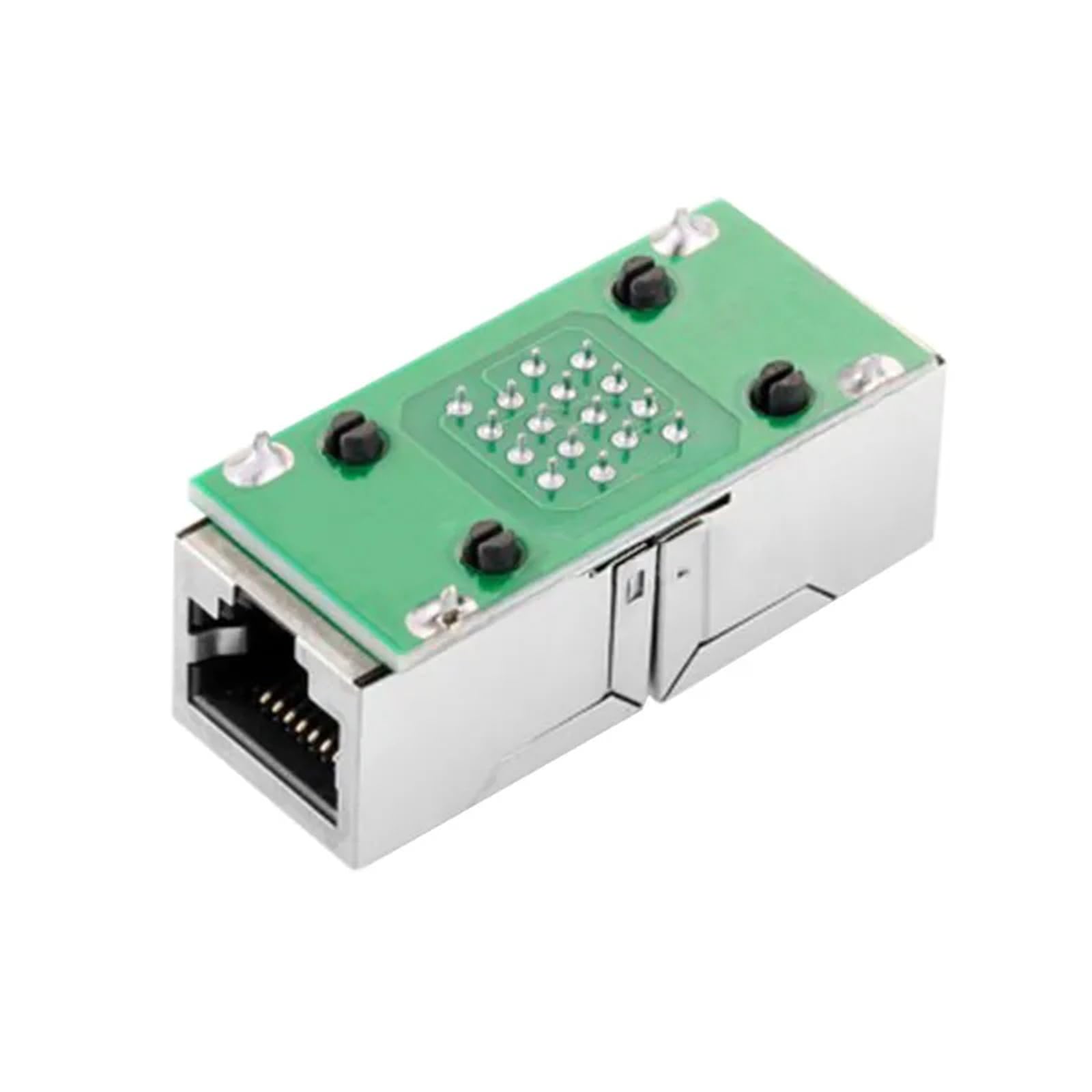 Złącze RJ45 przedłużacz sieciowy żeński na adapter Ethernet Gigabit Interface Splitter łącznik 1 szt. (czerwony)