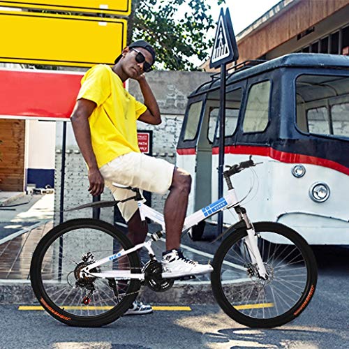 image for Gottifusion Adults Folding Mountain Bike,26 Inch Mountain Bike with 21