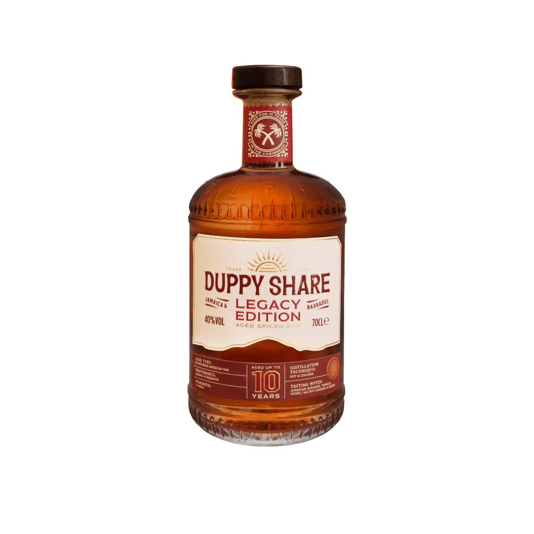 Duppy Share Legacy Edition | Aged Spiced Rum | Aged Up To 10 Years | 70cl | 40% ABV