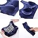 Plus Size Sports Bras for Women Anti-Sagging High Impact Bra Comfort Wireless Athletic Underwear for All-Day Wear Navy