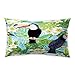 Hengjiang Tropical Style rectangulaire coussin Flamingos Oiseau Rose recto verso en peluche Taie d'oreiller de 30 cm x 50 cm , Polyester, 15,