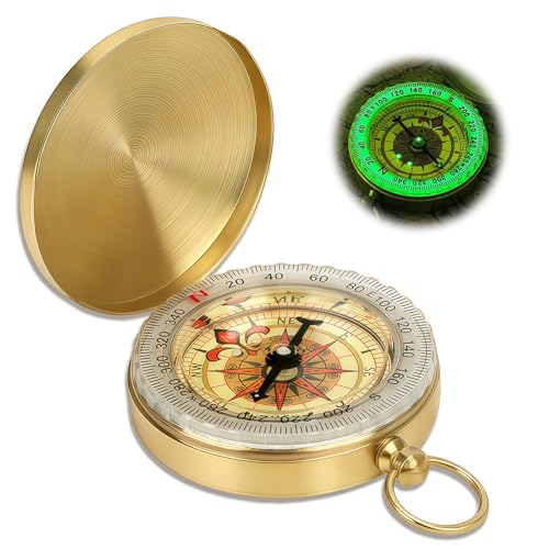 Brújula de supervivencia CllyCnny metálica mini portátil miniatura 1