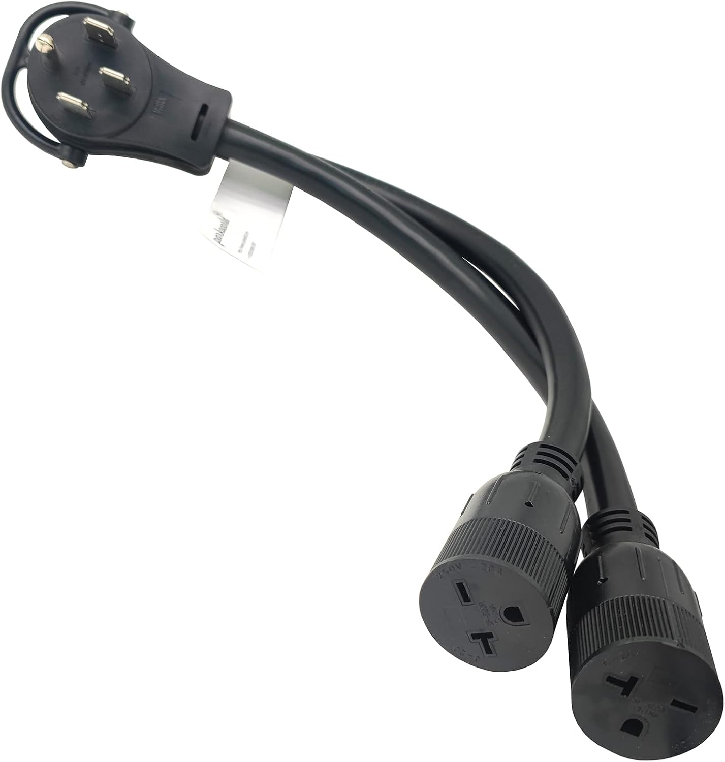 Parkworld 62596A 4-Prong RV Splitter, NEMA 14-50P to 6-20R (T-Blade Also for 6-15R) Dual Outlet (1.5 Feet)