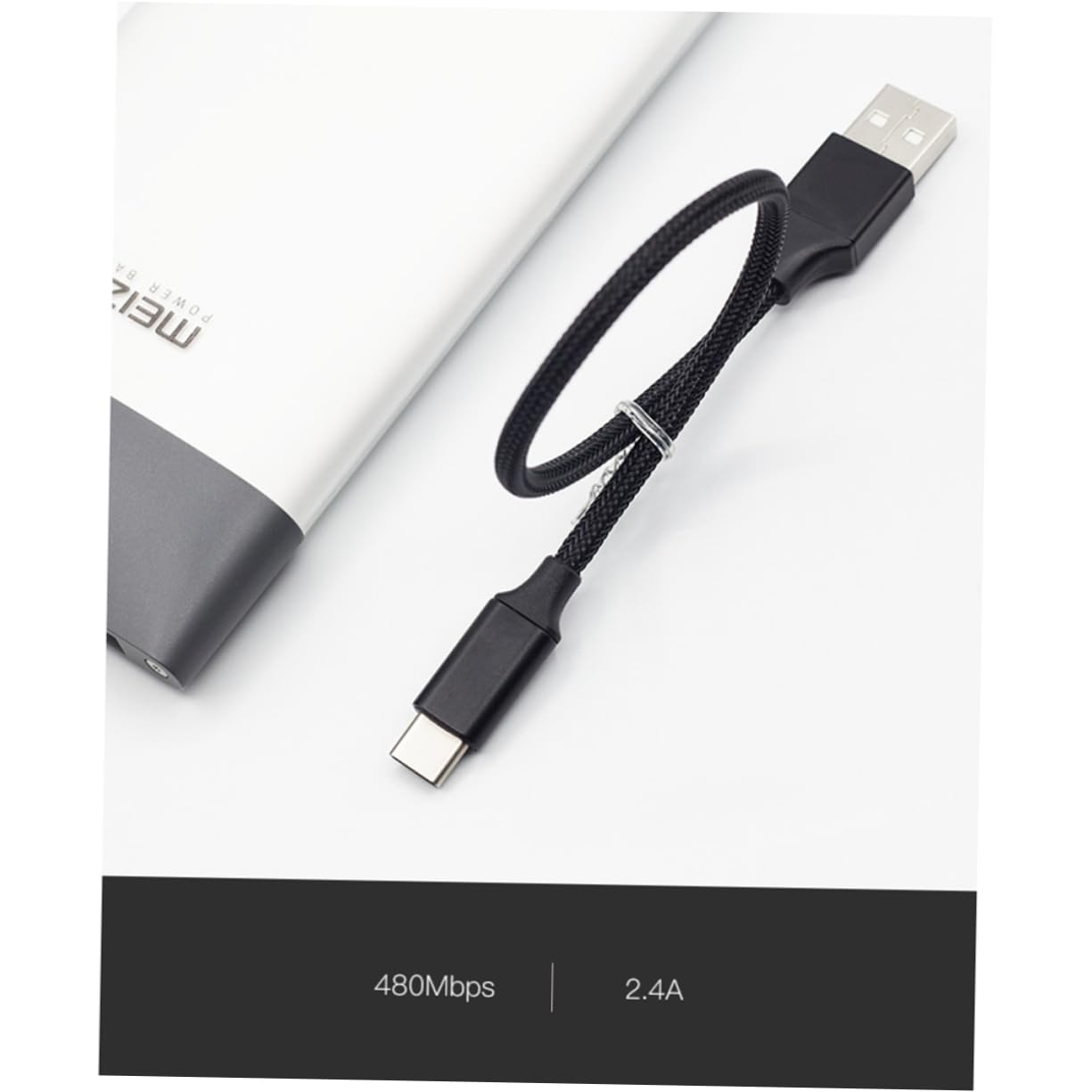 Gatuida 15pezzi Cavo Type-c Nylon Intrecciato Per Ricarica Rapida e Sincronizzazione Dati Per Note e Altri Dispositivi Nero