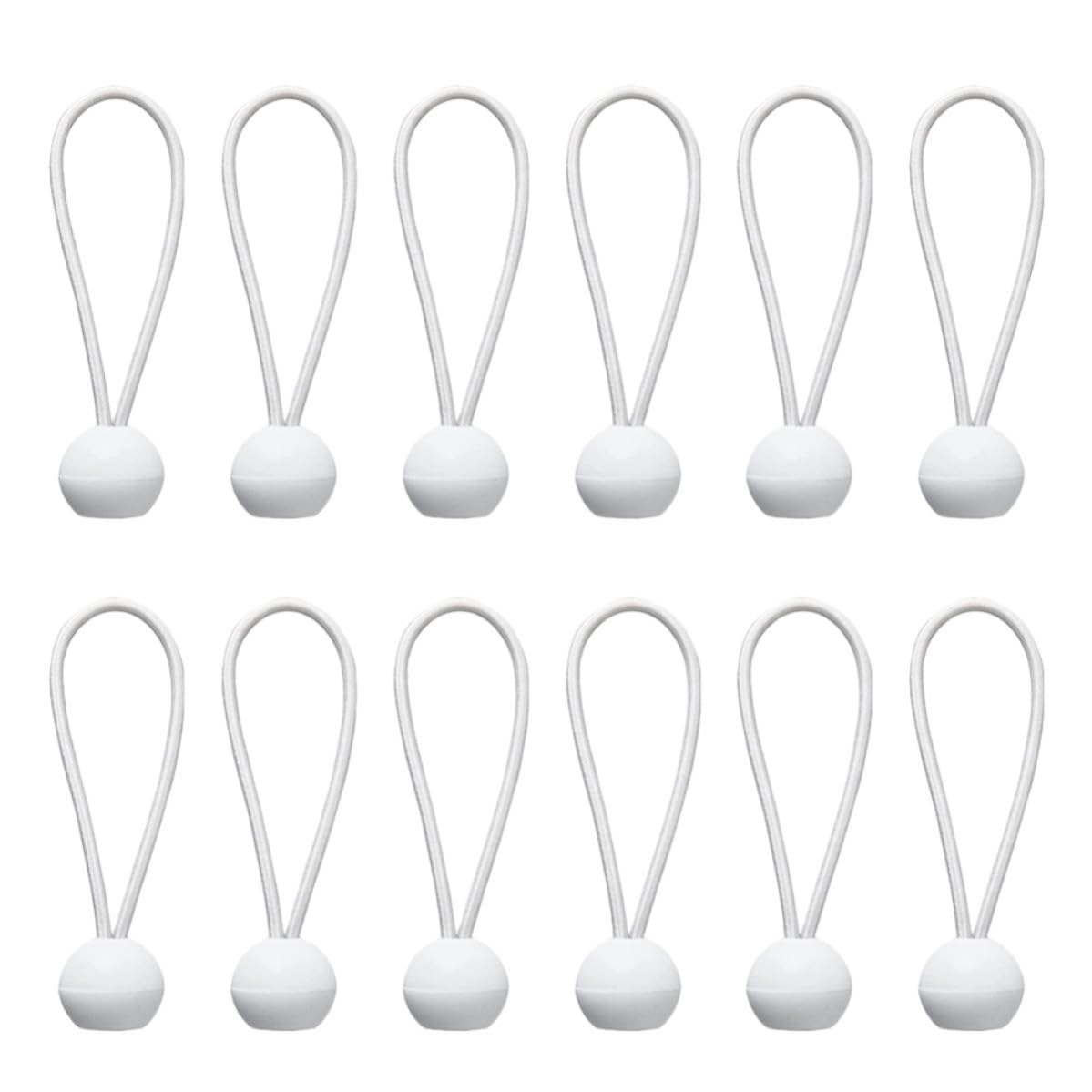 Élastiques à boule haute élasticité lot de 50 tendeurs blancs outdoor en latex