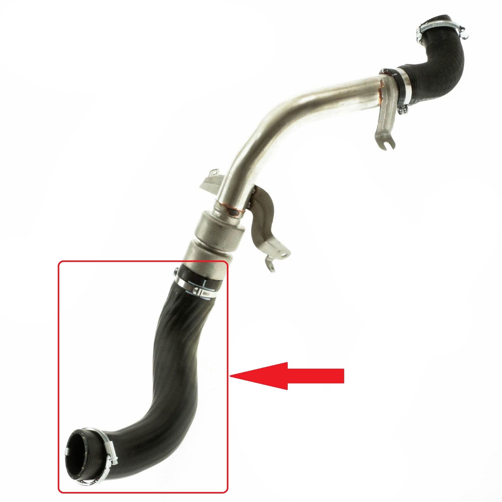 Turbo tubo intercooler compatibile con FORD GALAXY S-MAX MONDEO 1.8TDCi 1459399, 6G91-6K683-DE, 1516729, 6G91-6K683-DF, 1565540, 6G91-6K683-DG, Kevlar rinforzato, testato, robusto