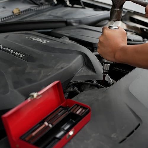 Miniatura 5 de Juego de destornilladores de impacto reversibles manuales de 12 pulgadas, 12 destornilladores de impacto S2, acero mucho más duradero, desenganche,