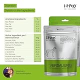 ITIKO Natürliche Verdauungs für Hunde | Flohsamenschalen mit Probiotika Hund | Darmflora Aufbau Hund | Alternative zu Heilerde/Heilmoor für Hunde | Durchfall Nahrungsergänzungsmittel