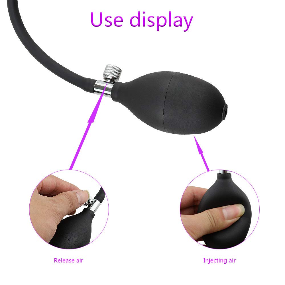 Plug Anal Gonflable XXL En Silicone - Long 16cm, Large 9cm - Neuf Pour Homme Et Femme
