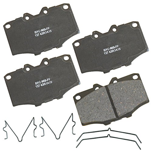 Image of Bendix Premium SBC137 Ceramic Front Brake Pads for Toyota 4Runner 1989-1984, Land Cruiser 1990-1972, Pickup 1988-1979