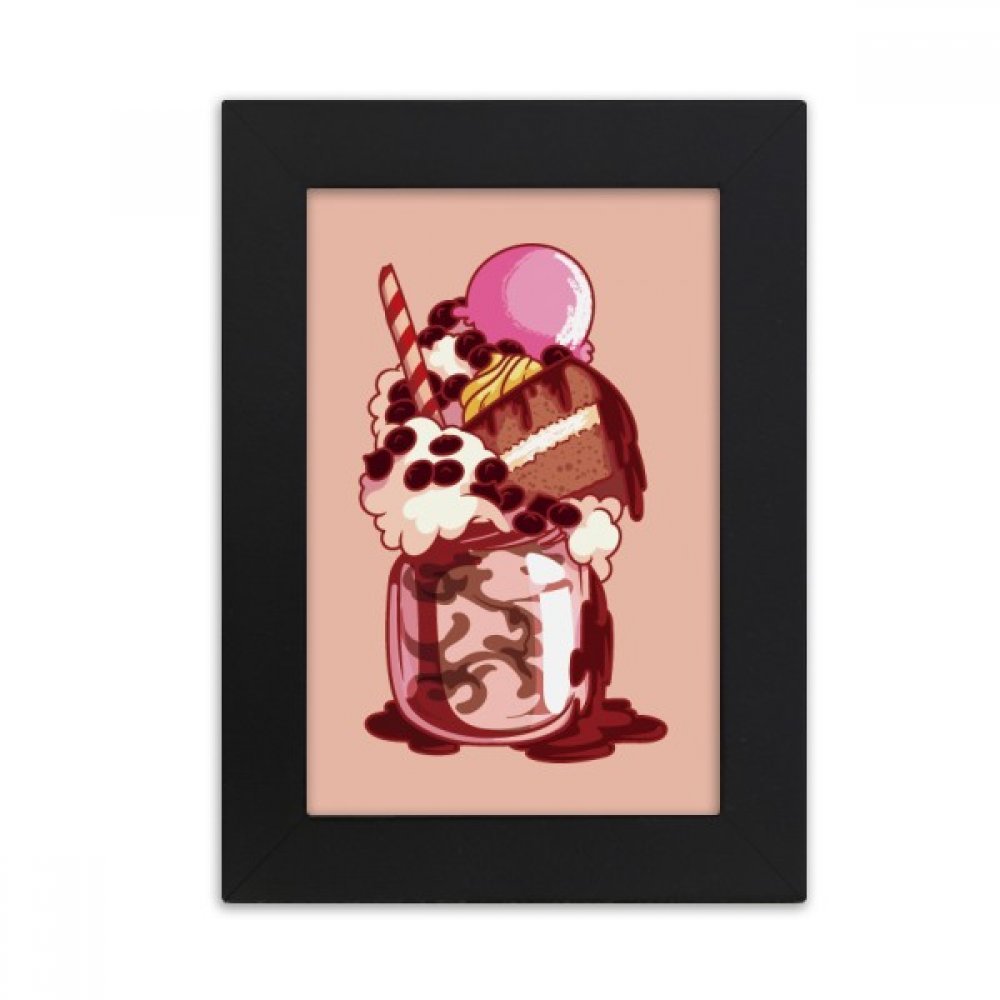 Cadre photo chocolat pour décorer un bureau d'enfant ou studio