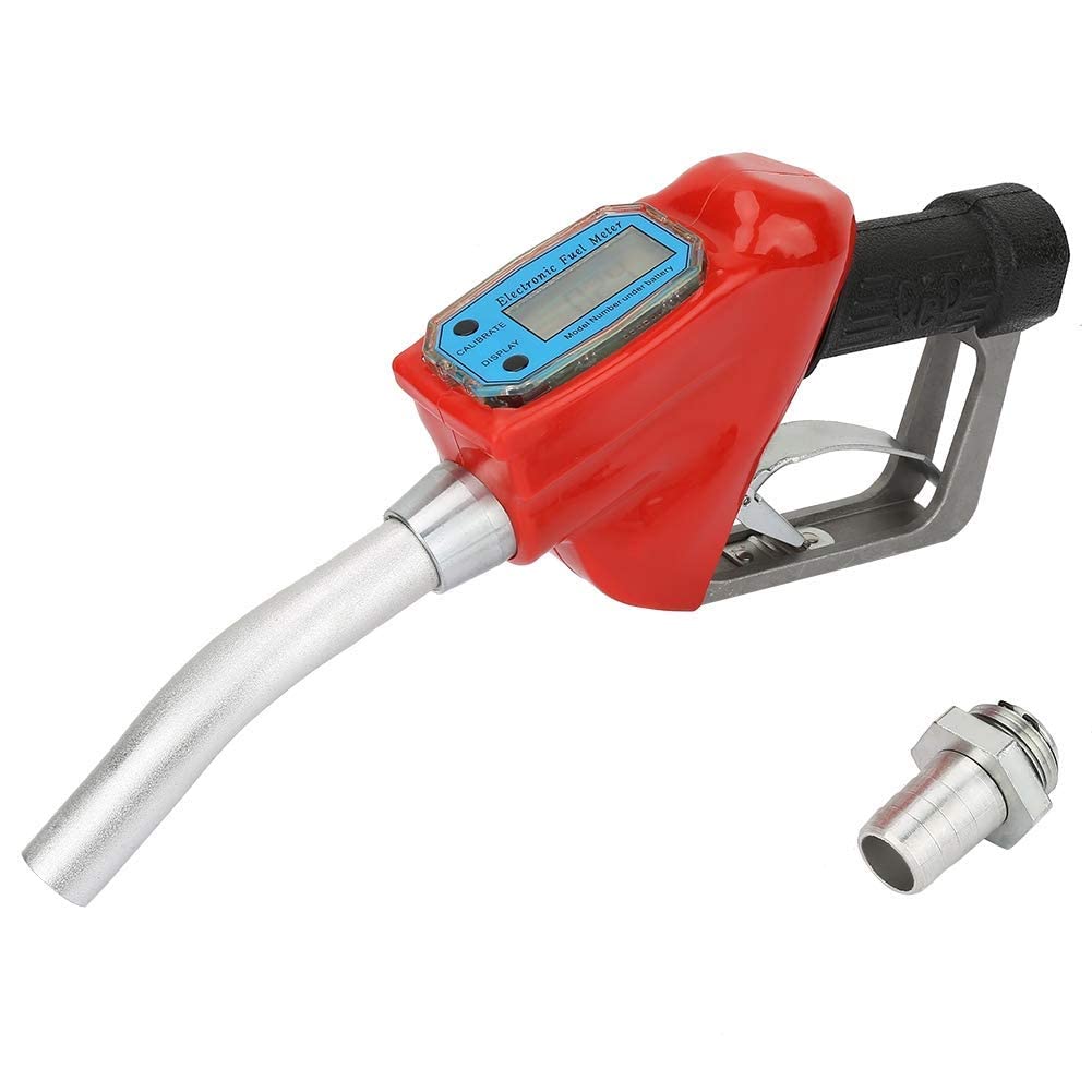 Pistola Gasolio Automatica AC-15A, Pistola per carburante con ugello erogatore misuratore di flusso, per contatore Carburante Ugello, per carburante per benzina, diesel, gasolio