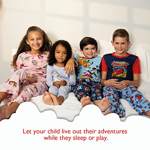 Image of Marvel Boys' 2-piece Snug-fit Cotton Matching Holiday Pajama Set, Soft & Cute for Kids