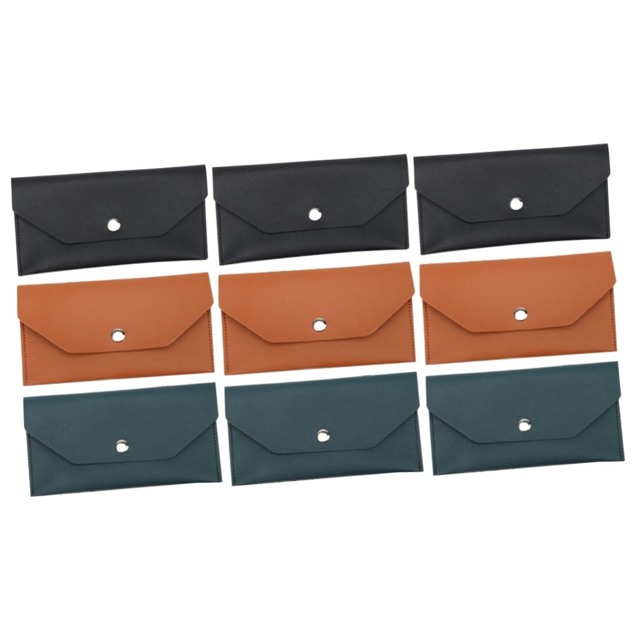 3 Set Porta Carte Portafoglio in Pu Poster Borsa Di Stoccaggio Delle Carte Porta Biglietti Da Visita Da Uomo Gioco Carta Organizzatore Di Carte Di Credito Metallo 3 Pezzi*3