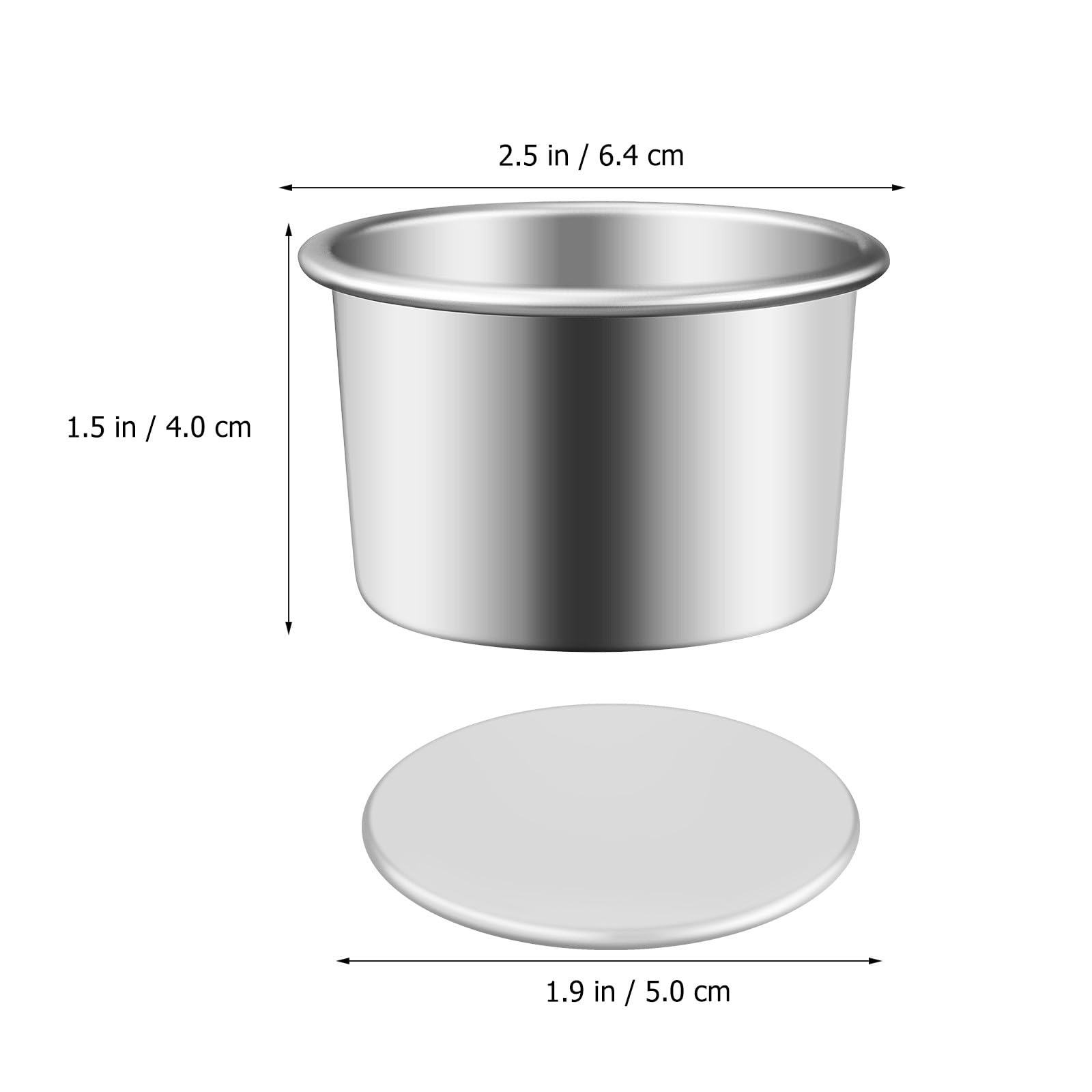 Molde para Tartas de Aluminio Redondo con Fondo Extraíble, Juego de 4 Piezas, Fácil de Limpiar y Calentamiento Rápido, Adecuado para Hornear en Casa