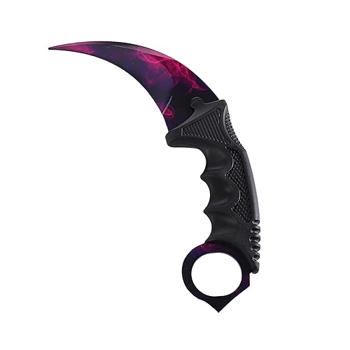 Milaloko No Offensive Karambit Knife Trainer, Stainless Steel Practice Training Knife with Sheath for Beginner, 100% Safe Trainer Tool