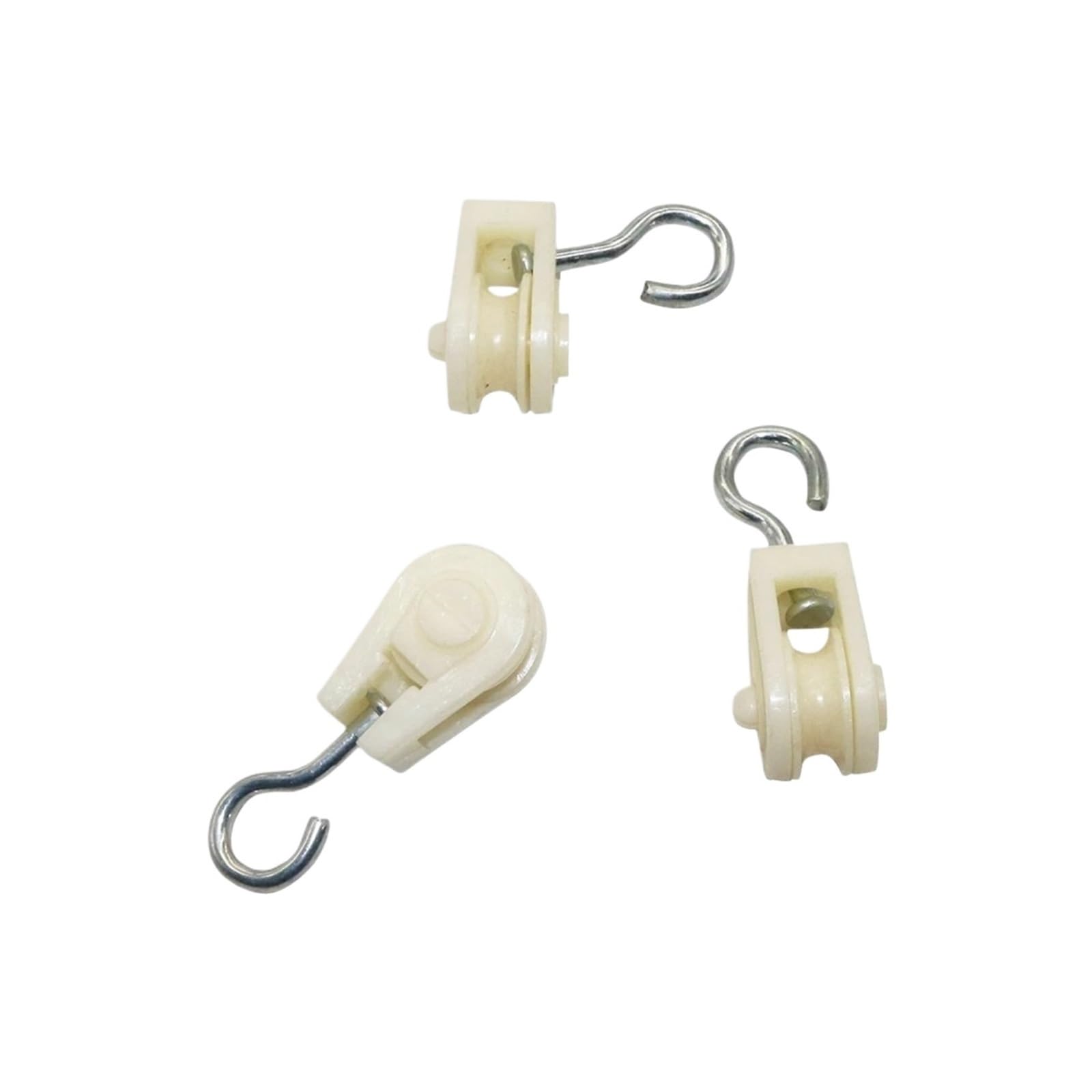 Sistema di pulegge in acciaio inox e nylon, 63 mm, per carichi pesanti, set di 10 per applicazioni di sartiame, sollevamento e trazione