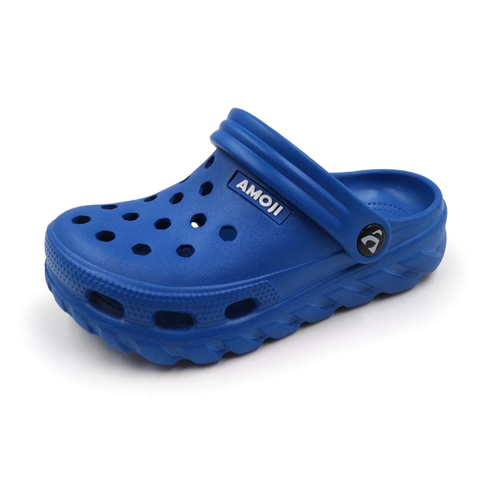 Amoji Kids Garden Clogs Boy Girl Gardening Shoes Youth with Charms for Toddler Little/Big Kid