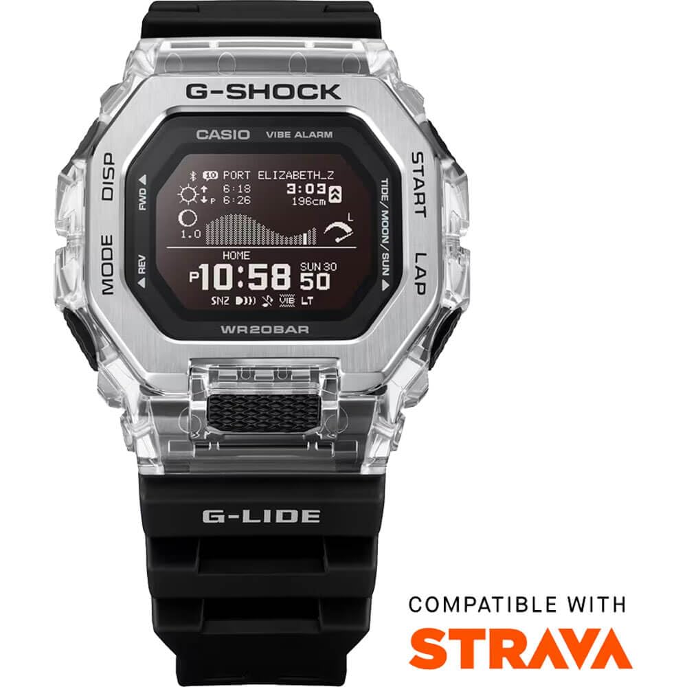Casio G-Shock G-LIDE GBX-100 Series Digital Black Resin Watch 50.9