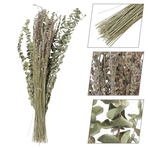 Ramo de hojas de eucalipto y lavanda secas decorativas miniatura 7