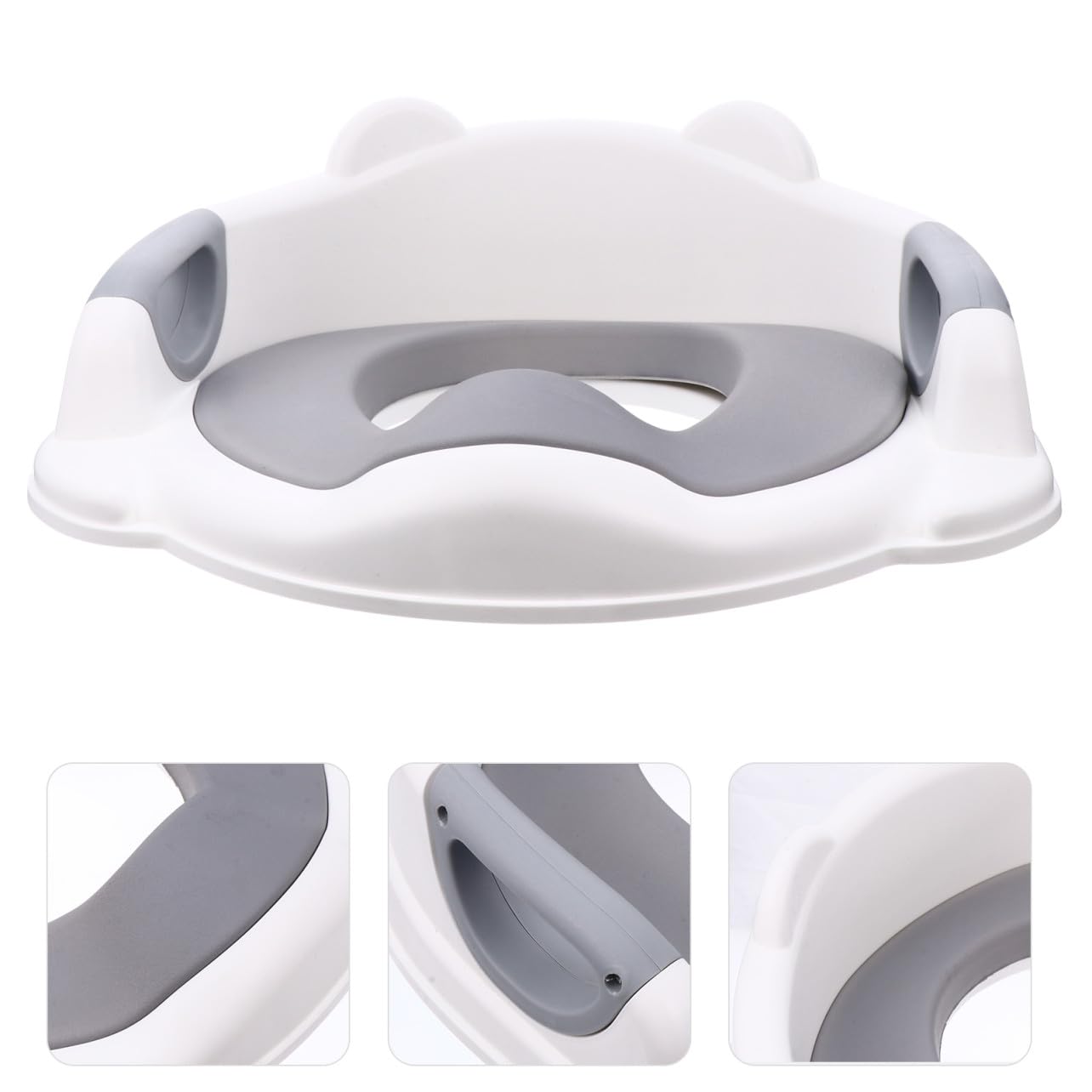 Asiento de Entrenamiento para Inodoro para Niños Cojín Pu | Antideslizante, Respaldo Estilizado, Extracción Sencilla y Limpieza Rápida, Diseño Ergonómico y Niños