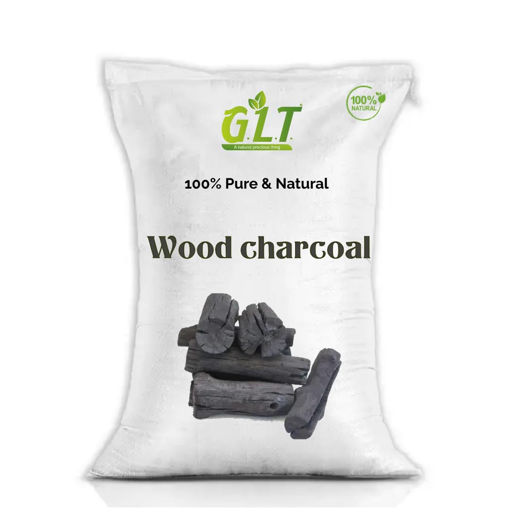 G.L.T. Black Forest Hardwood Lump Natural Wood Charcoal for Barbecue/Angeethi (Use in Grilling/Barbecue, Dehumidifier, Natural Air Freshener & Odor Remover for Home, Kitchen & Garden) (1kg, 1) (B0BK293B9M) Amazon Price History, Amazon Price Tracker