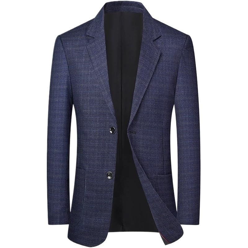 Men's Korean Style Slim Fit Business Casual Suit Jacket Spring Fall Sport Coat for Professionals