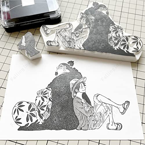 Falling In Art White Rubber Carving Block, 6" X 8" Easy Cut Lino Blocks, Soft Linoleum Block For Printmaking, Stamps, Crafts(2 Pack) #TOP7