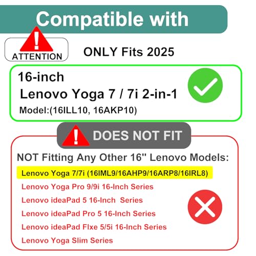 KEANBOLL 3 Pack Designed for 2025 New Lenovo Yoga 7 / 7i 16" 2-in-1 Touchscreen Laptop Screen Protector (16ILL10/16AKP10-16-Inch), Anti Glare and Anti Fingerprint (Matte) Shield by KEANBOLL - Image 2