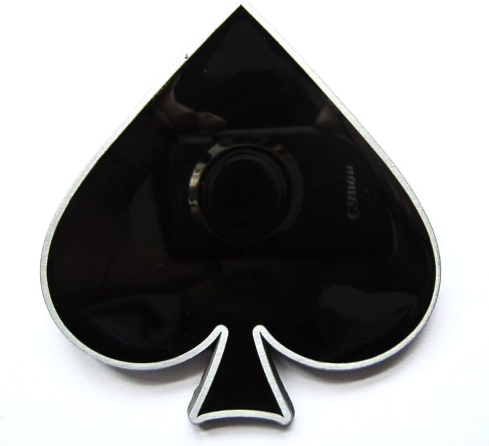 Hogar Mens Zinic Alloy Casino Belt Buckle Ace Of Spade Buckles Color Black