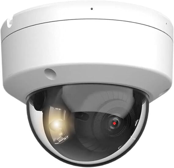 8MP 24/7 Full Color Night View Smart Color Dome Network IP PoE Camera H.265+ Indoor and Outdoor Built-in Mic 2.8mm Wide Angle Lens Compatible with Hikvision DS-2CD2187G2-LSU
