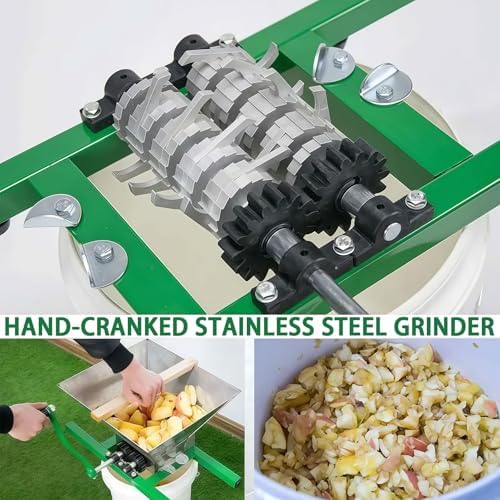 Stainless Steel Manual Fruit Crusher & Juicer - No Electricity Needed, Removable Design for Easy Cleaning, Perfect for Fruits & Vegetables, Ideal for Home Use