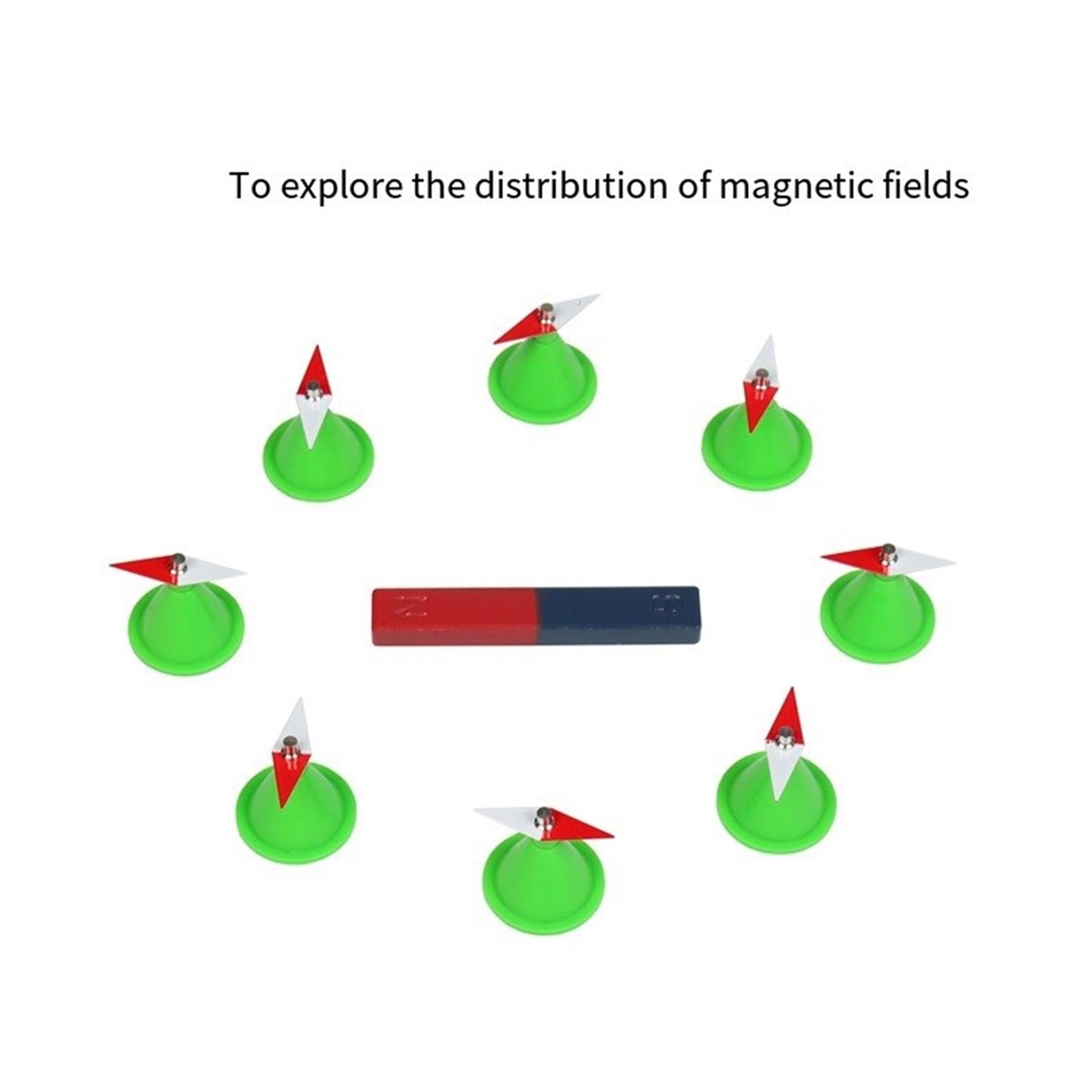 Petite Boussole Losange Avec Support - Outil éducatif Pour Expériences De Physique - Idéal Pour écoles, Collèges, Lycées
