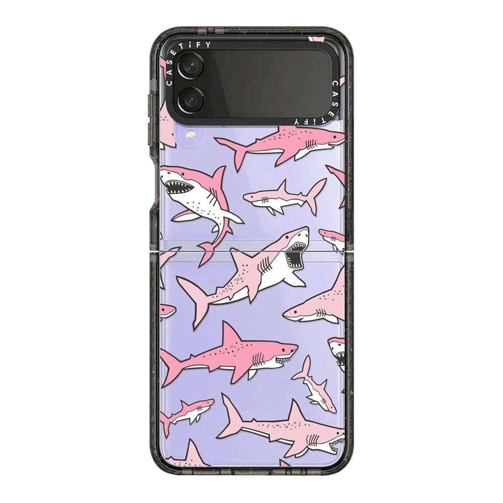 Amazon.com: CASETiFY Impact Case for Galaxy Z Flip 4 - Pink Sharks