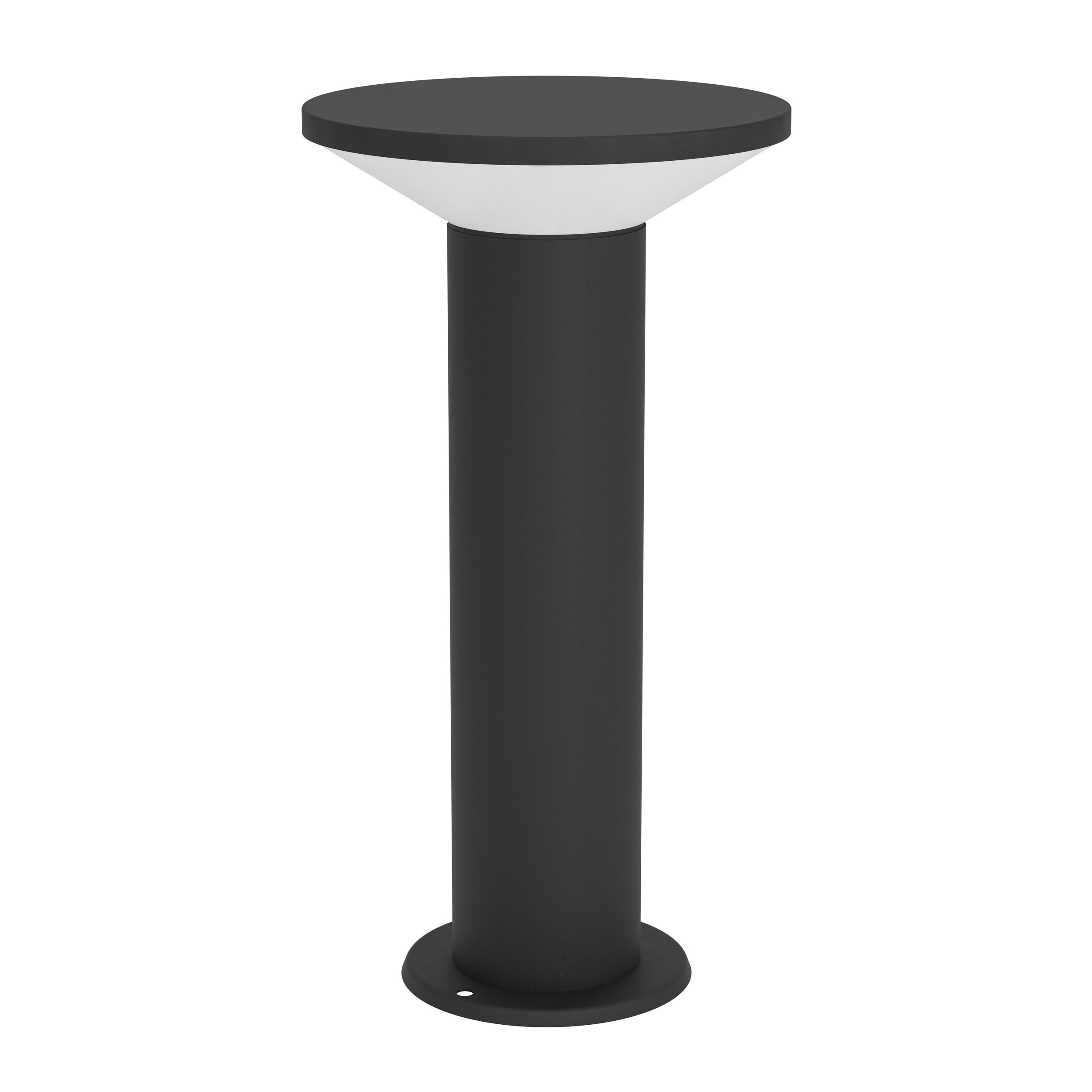Eglo LED Plinth Light Outdoor Rigosa, Standing Light, Garden and Terrace Lighting, lamp Made of Black Metal White Plastic, Warm White, IP44