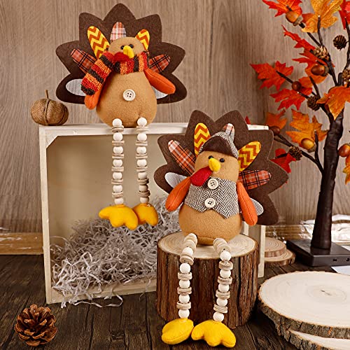 FORUP 14 Inch Turkey Thanksgiving Decoration for Home Autumn Fall Thanksgiving Harvest Decorations - Image 3