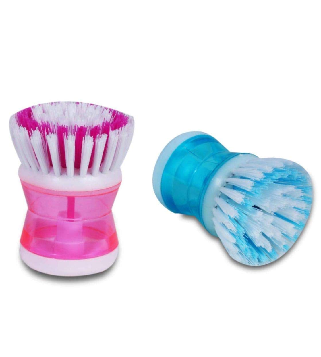 Sigma 6 Dish/Washbasin Plastic Cleaning Brush with Liquid Soap Dispenser (Set of 2 Pcs, Multicolor) (B08JCVK3HX) Amazon Price History, Amazon Price Tracker