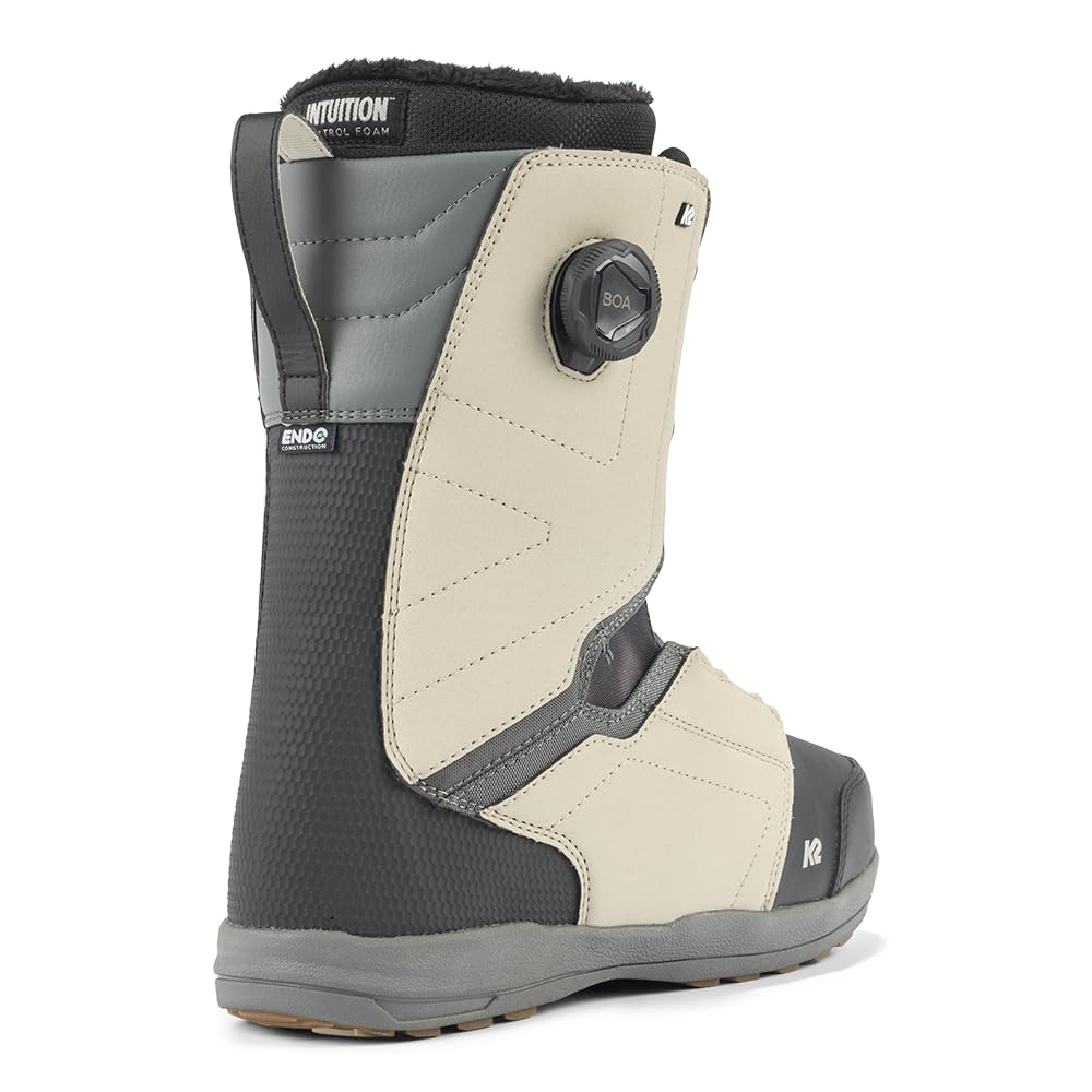 K2 Hanford Mens Snowboard Boots, 12, Off-White
