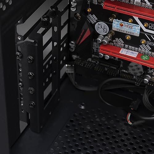 Image of Graphics Card Bracket with Versatile Vertical GPU Mount Bracket and Gpu Holder for Enhanced PC Performance Black