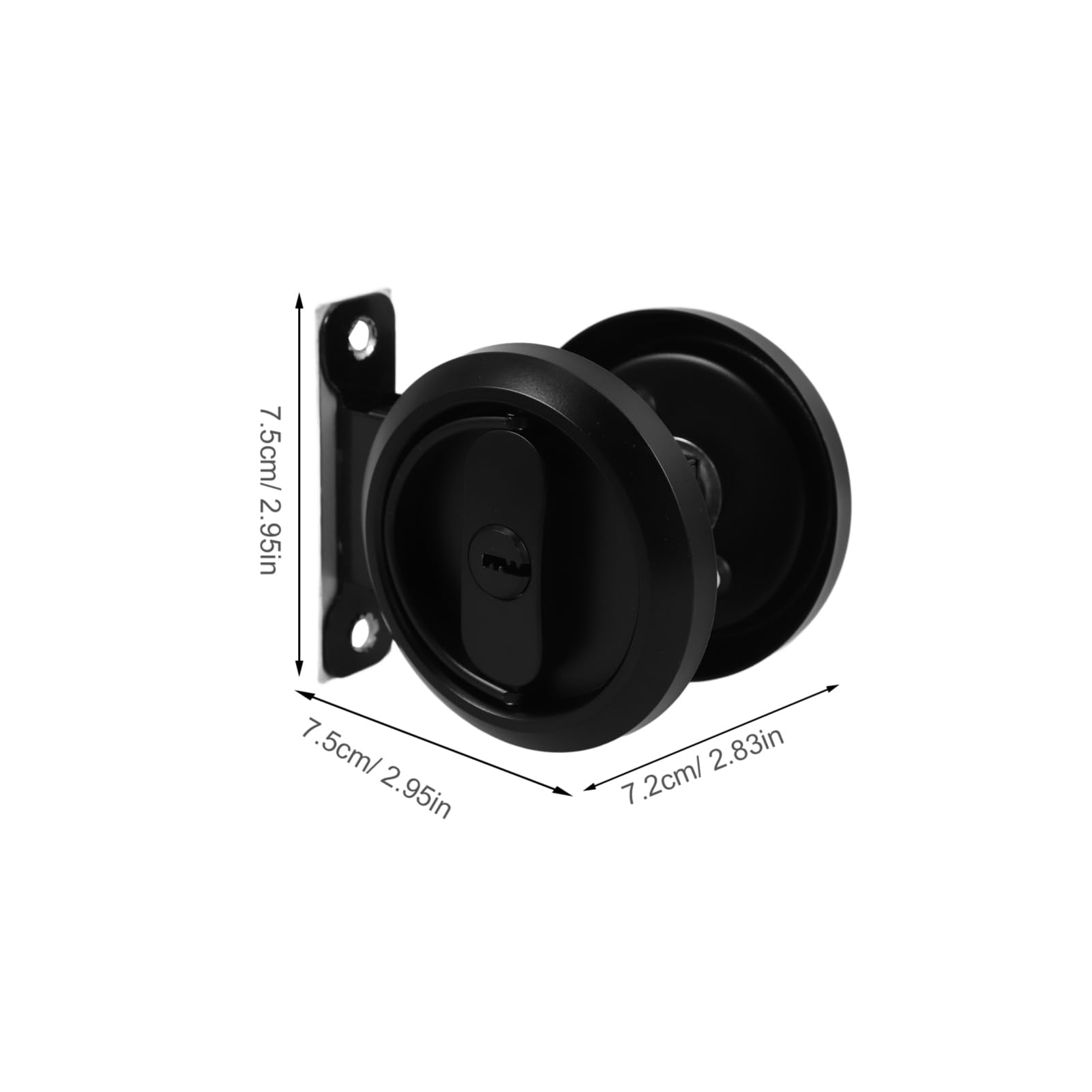 Mikikit Cerradura Empotrada de Puerta de Inoxidable Invisible Instalación para Dormitorios Baños y Cocinas Seguridad Adicional para Hogar