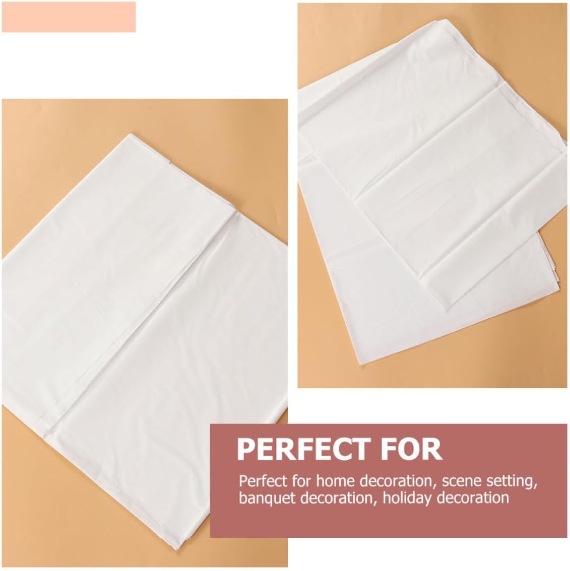 Disposable Peva Party Table Covers White 137x274cm Waterproof Plastic Tablecloths for Wedding Banquet Dinner Party Decoration 10pcsNO.725