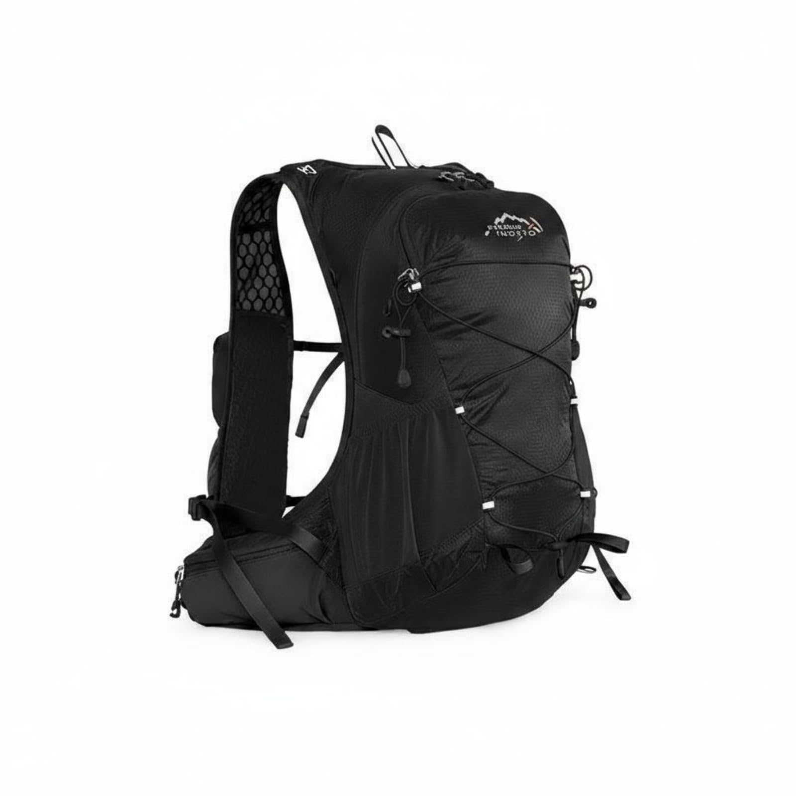 apirily Lightweight Trail Running Backpack Breathable Mesh Hiking Backpack Adjustable Straps Sports Gear Carrier Close-Fitting for Cycling, Black-picture-12