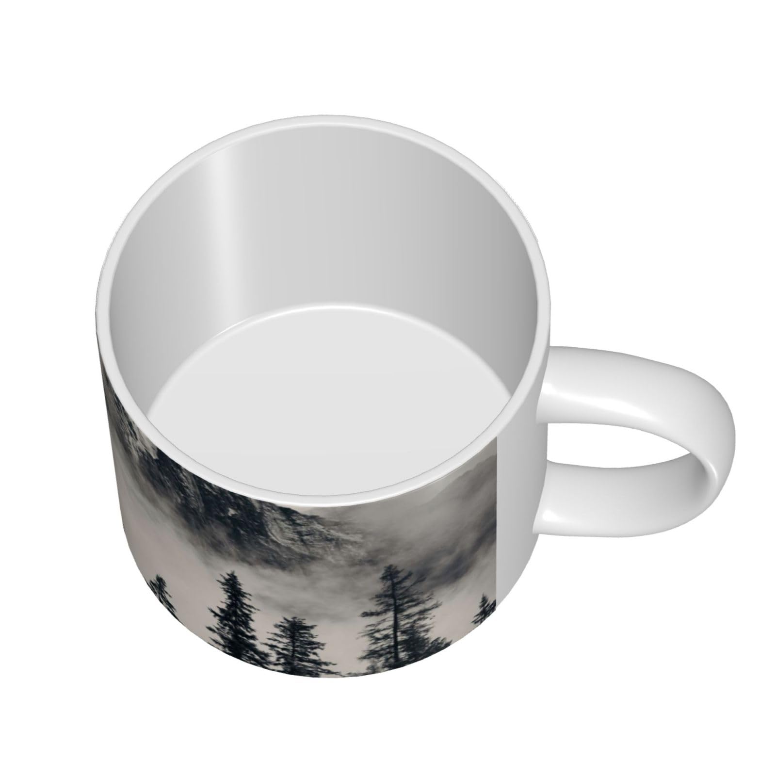 Canadian Smokey Mountain Cliff drukowane kubki ceramiczne o dużej pojemności ceramiczny kubek do kawy