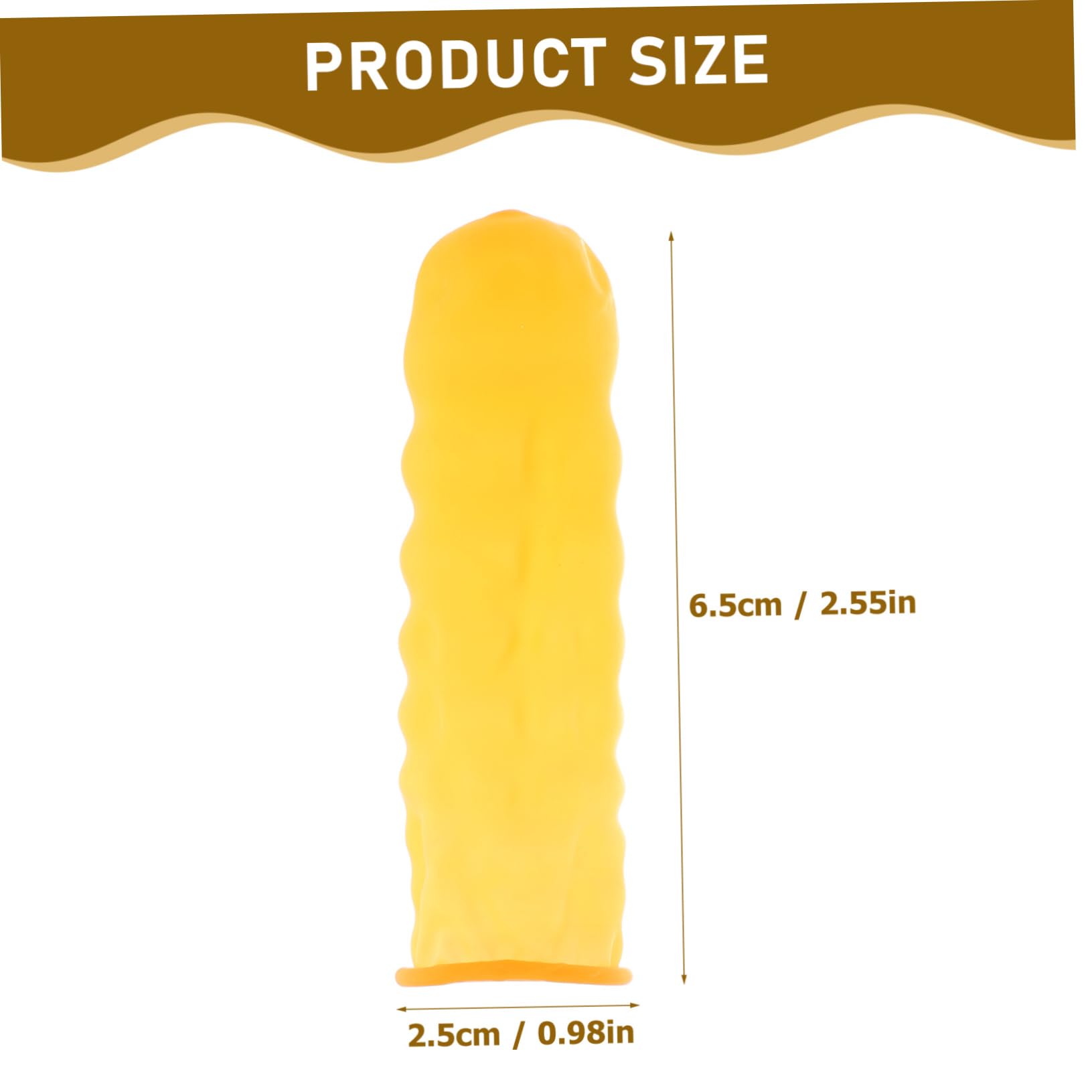 AUTSUPPL 100Pcs Latex Static Finger Covers Durable Joint Protectors for Electronics Wound Protection for Industrial Use and Nail Art