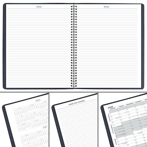 Image of AT-A-GLANCE 2027 Planner, Monthly, 15-Month Jan-Mar, 9 inch x 11 inch, Unruled Daily Blocks, Navy (702602027)