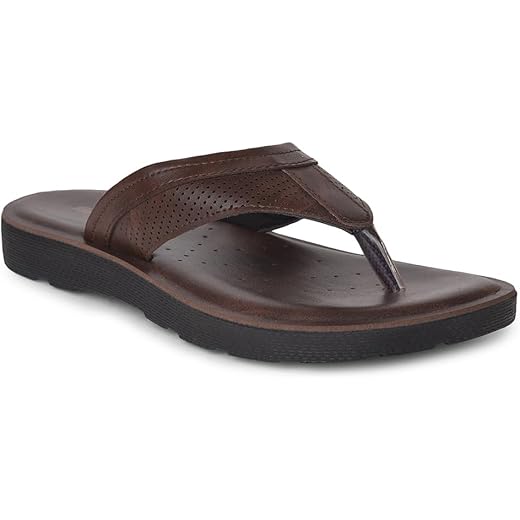 Bata Men Casual Flip Flop Slipper - Dark Brown