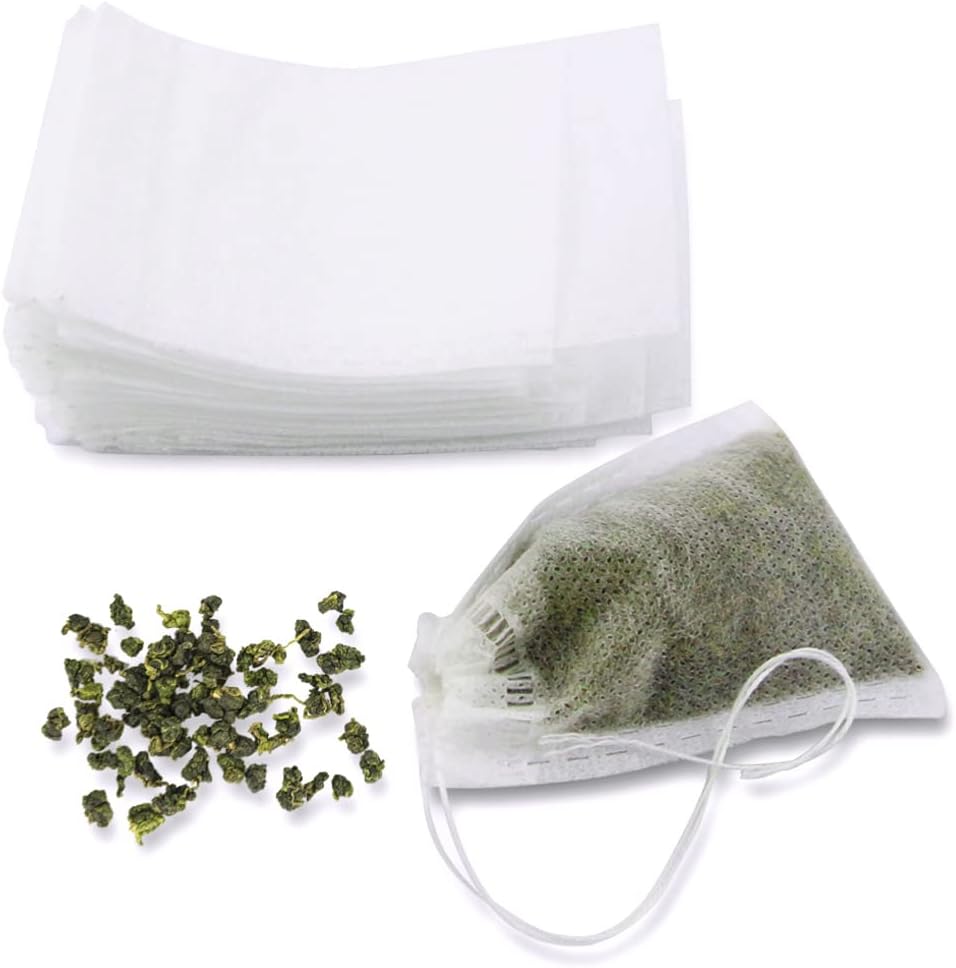 Amazon.com: Drawstring Empty Tea Bags, Disposable Tea Bags for Loose ...