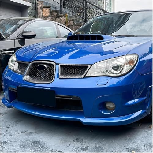 Parrilla delantera del coche efecto fibra de carbono para Subaru Impreza WRX STI 06-07 6