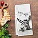 CosxHabitat Donkey Kitchen Dish Towels,Donkey Lovers Gifts for Women, Funny Farmhouse Donkeys Hand Tea Towels for Bathroom Kitchen Decor,16x24 Inches