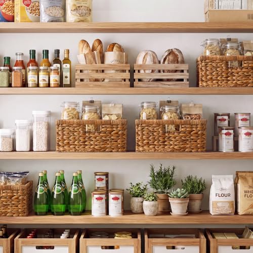Image of StorageWorks Decorative Baskets, Large Wicker Baskets for Organizing